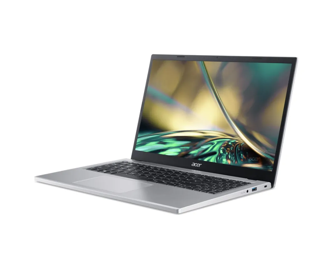 Acer Aspire 3 A315-510P-38RD Laptop (Pure Silver) | 15.6” FHD (1920 x 1080) | i3-N305  | 8GB RAM | 512GB SSD | Intel UHD Graphics | Windows 11 Home | Acer Entry Run Rate Backpack E-1620-P