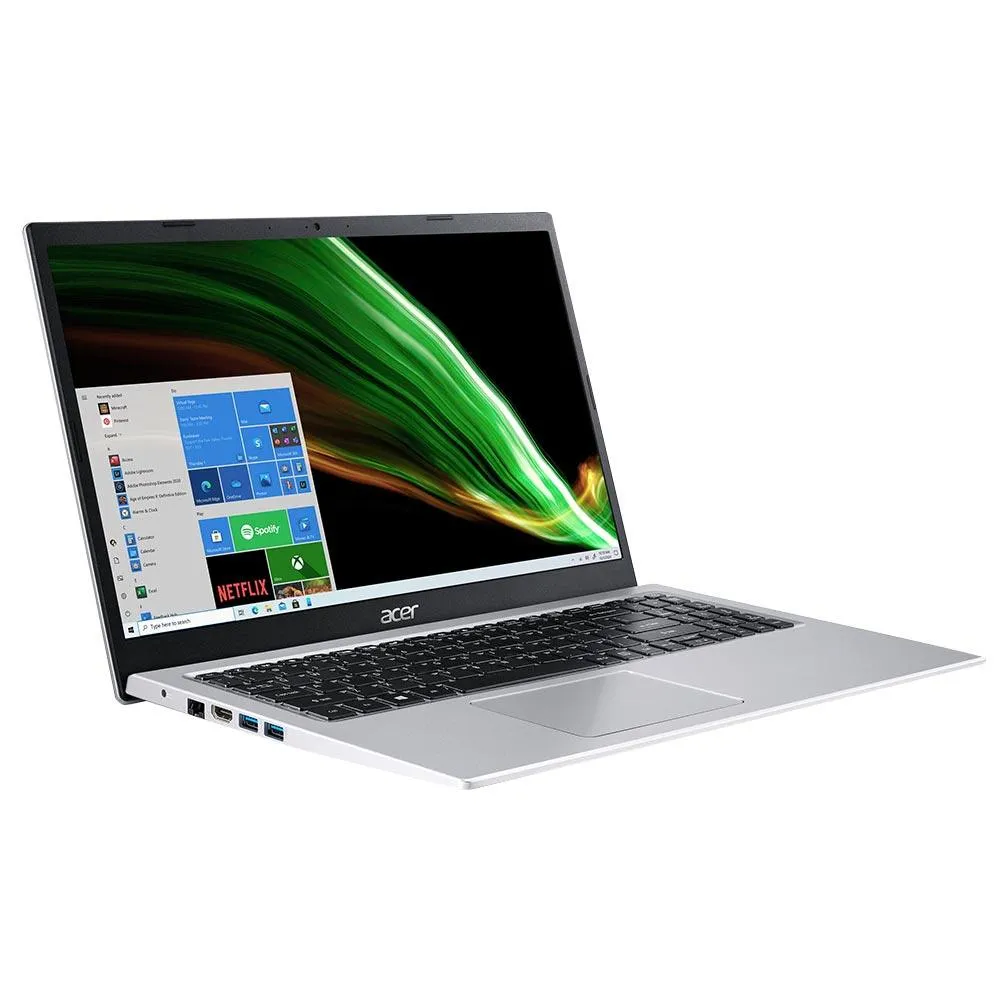 ACER ASPIRE 3 A315-58-345U LAPTOP (PURE SILVER) | 15.6” FHD | i3-1115G4 | 4GB DDR4 | 256GB SSD | INTEL UHD | WIN11   ACER ENTRY RUN RATE BACKPACK E-1620-P