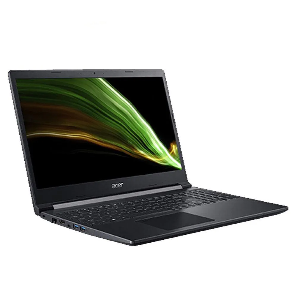 ACER Aspire 7 A715-42G-R5C5 Laptop (Charcoal Black) | 15.6" FHD 1920x1080 | RYZEN 5 5500u | 8GB DD4 | 512GB SSD | RTX 3050 | Windows 11 Home | ACER Entry Run Rate Backpack E-1620-P | RAPOO N1500 Wired Optical Mouse (White)