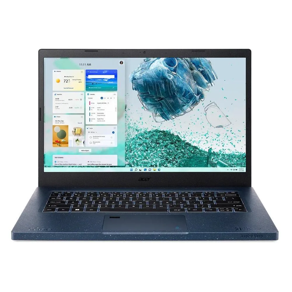 Acer Aspire Vero AV14-51-50BP Laptop (Marianna Blue) | 14” FHD IPS (1920 x 1080) | i5-1235U | 8 GB RAM | 512 GB SSD | Intel UHD Graphics | Windows 11 Home | MS Office Home & Student 2021 | Acer Entry Run Rate Backpack E-1620-P