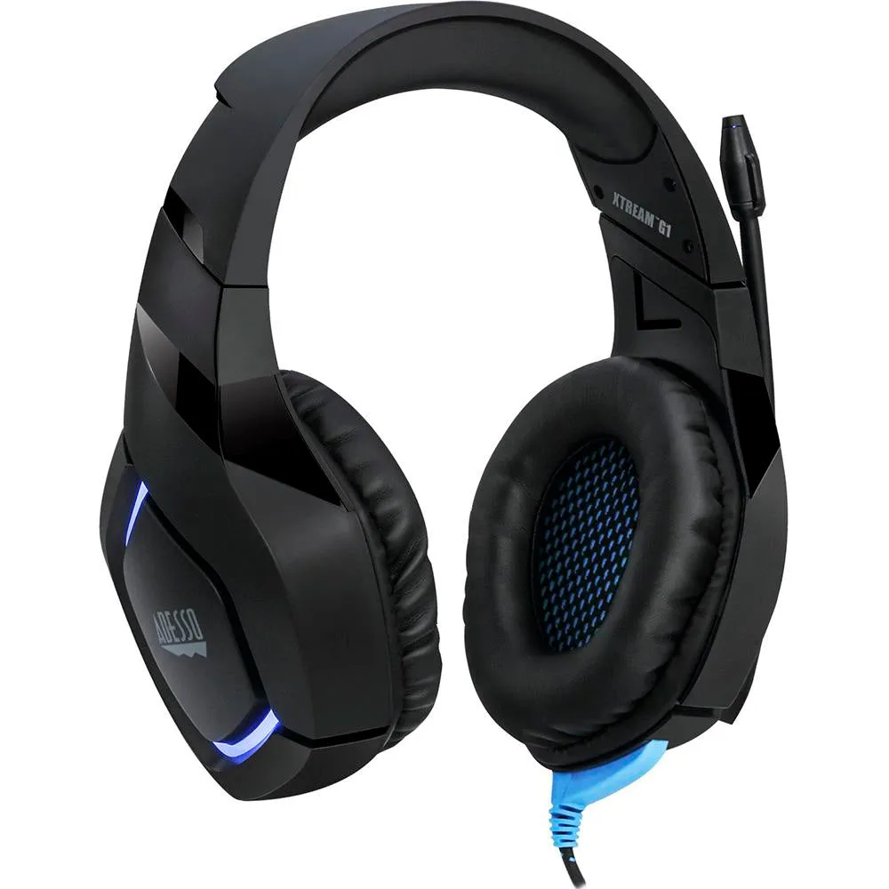 Adesso Stereo Gaming Headphone/Headset with Microphone - Xtream G1