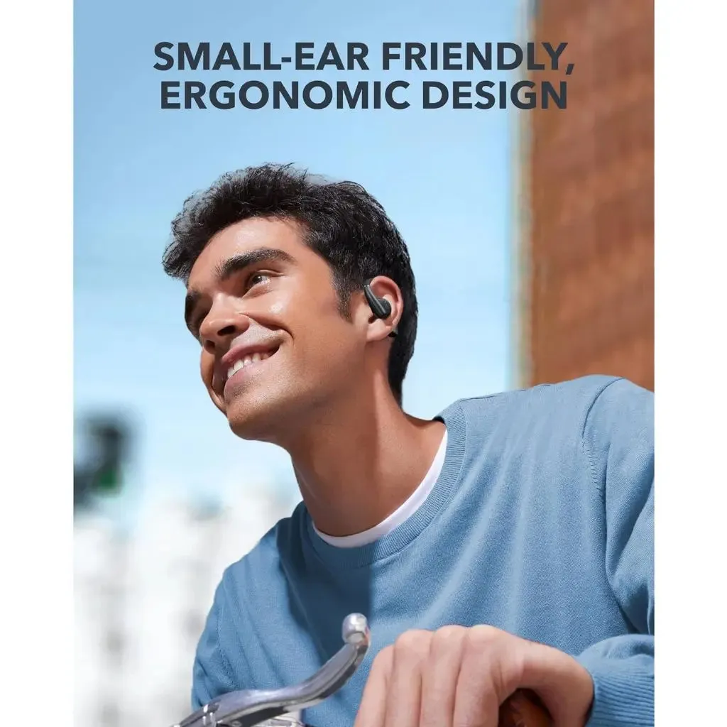 Anker AeroFit A3872 Open-Ear Wireless Bluetooth Earbuds - Sweatproof, Lightweight, Comfort-Fit Earphones