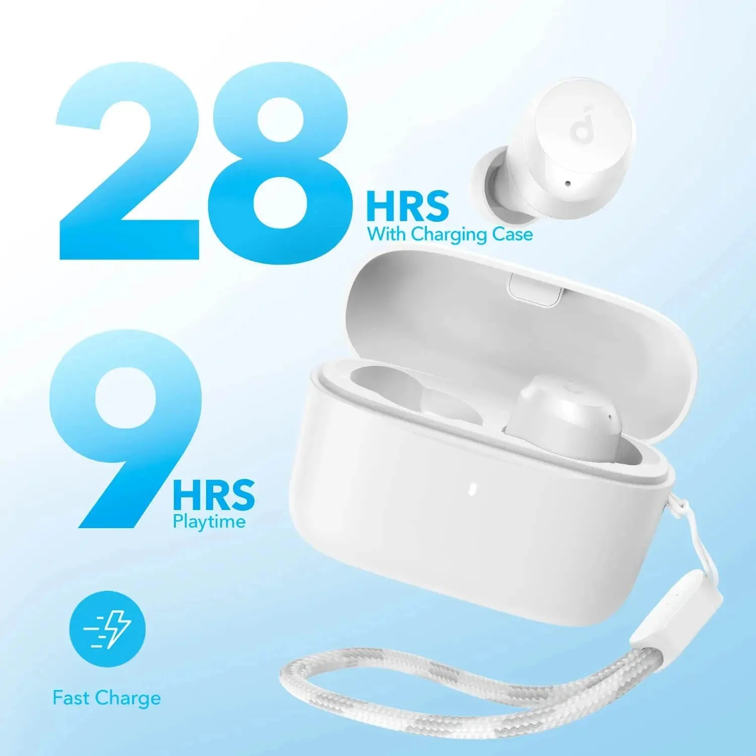 Anker Soundcore A25I True Wireless Bluetooth Earbuds - White