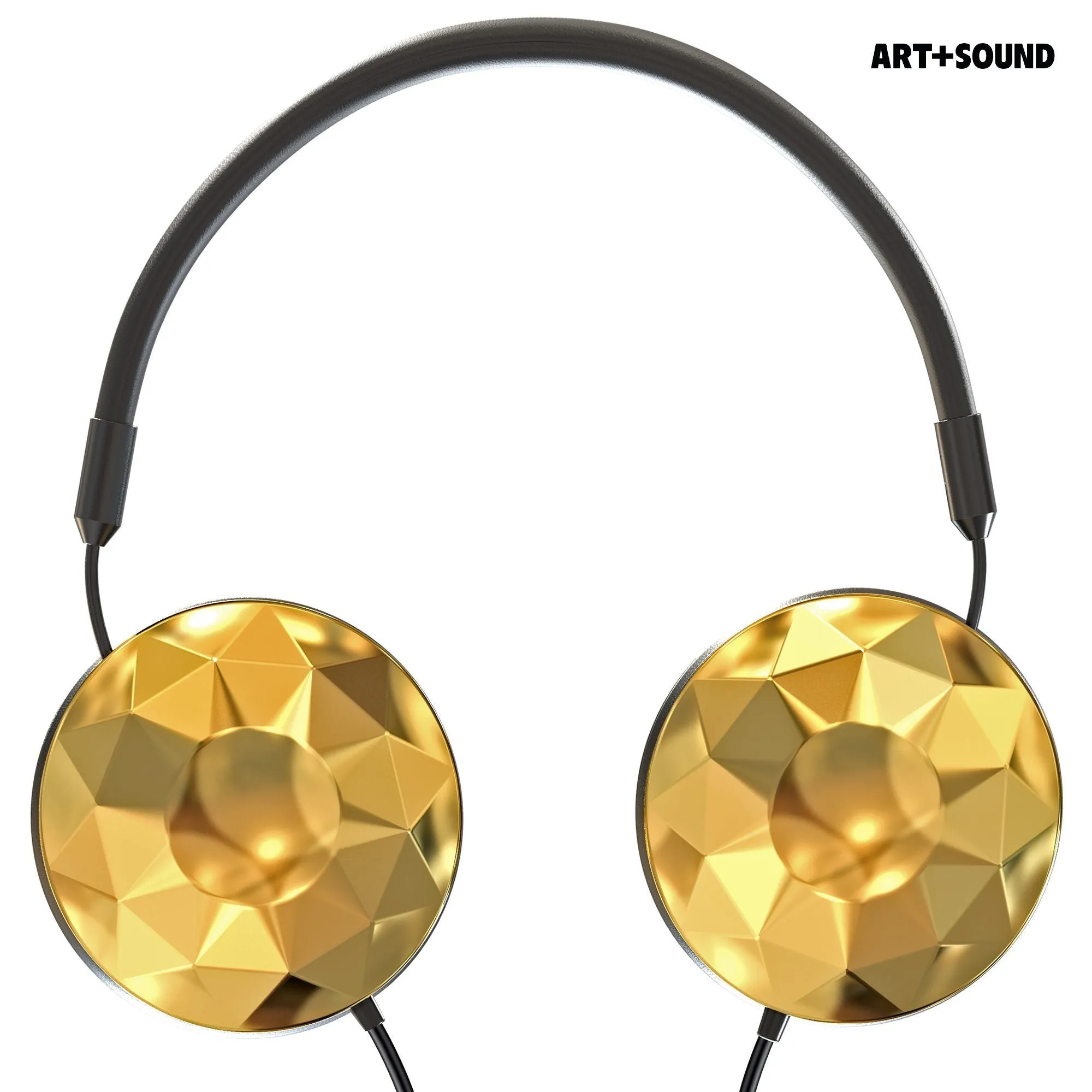 Art & Sound Faceted On-Ear Wired Headphones