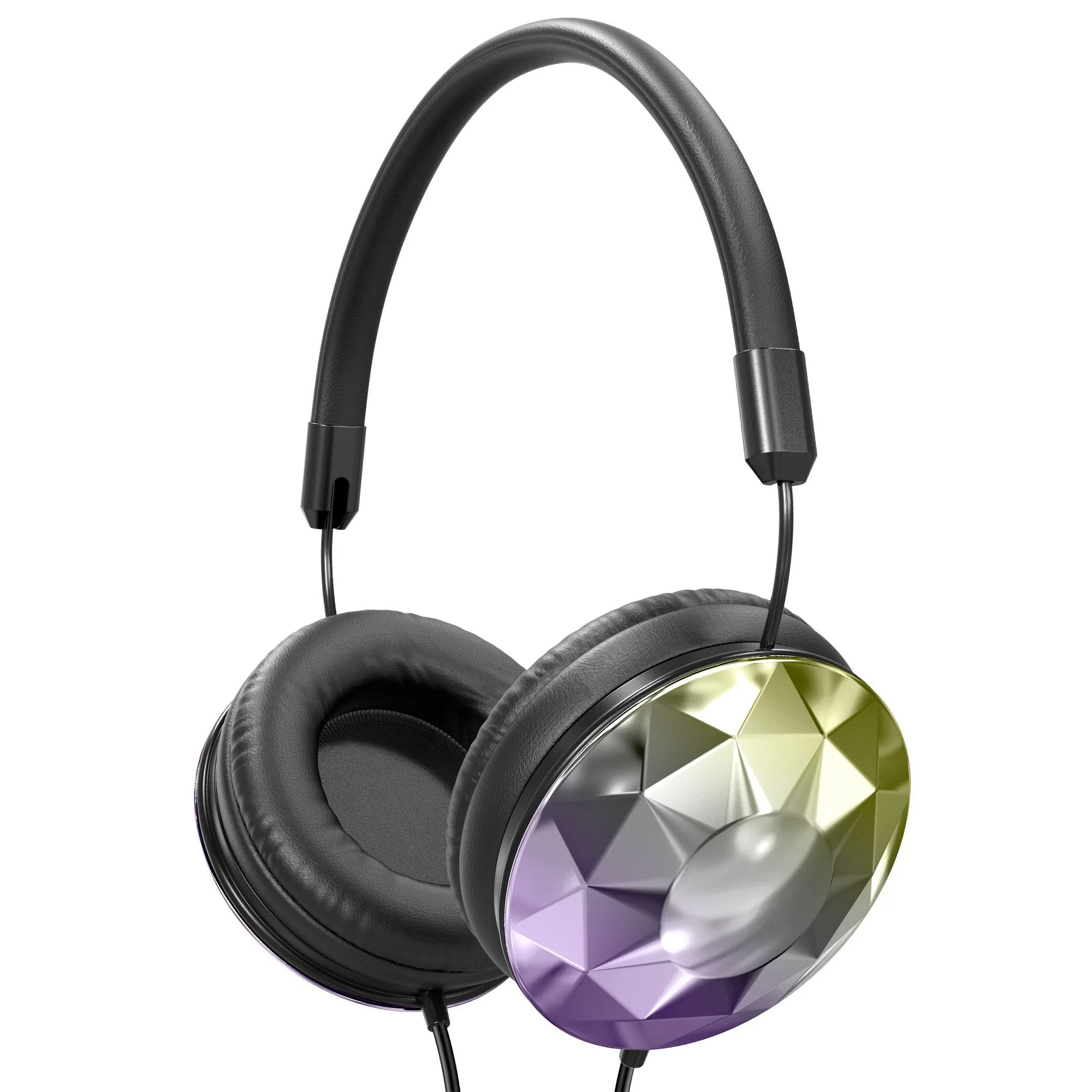 Art & Sound Faceted On-Ear Wired Headphones