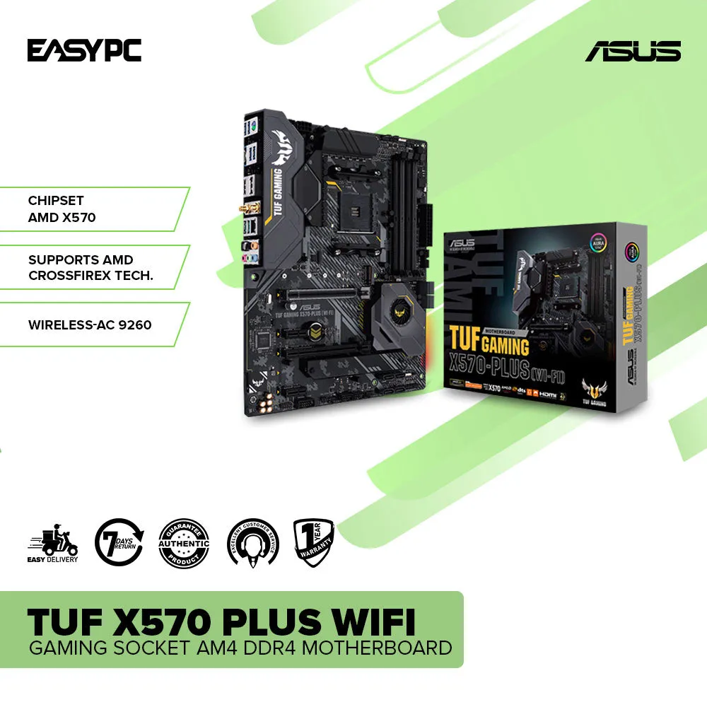 Asus TUF X570 Plus Wifi Gaming Socket Am4 Ddr4 Motherboard