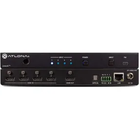 Atlona® AT-JUNO-451 4K HDR Four-Input HDMI Switcher with Auto-Switching