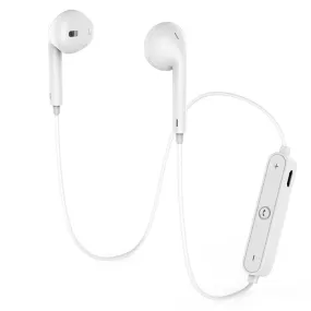 Baytek Wireless Bluetooth 4.1 Noise Cancelling Sweat Proof Earbuds In White