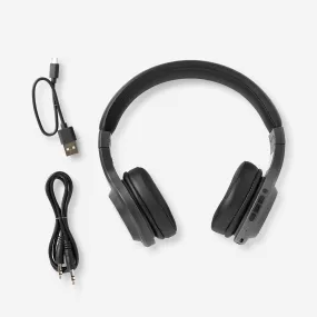 Black Wireless Headphones with Microphone