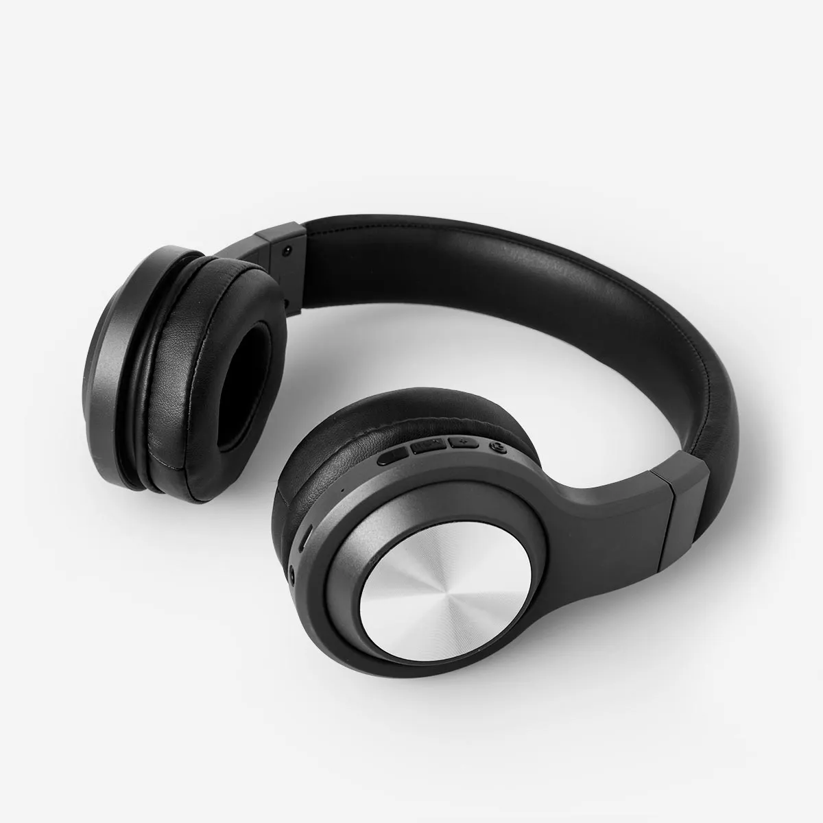 Black Wireless Headphones with Microphone