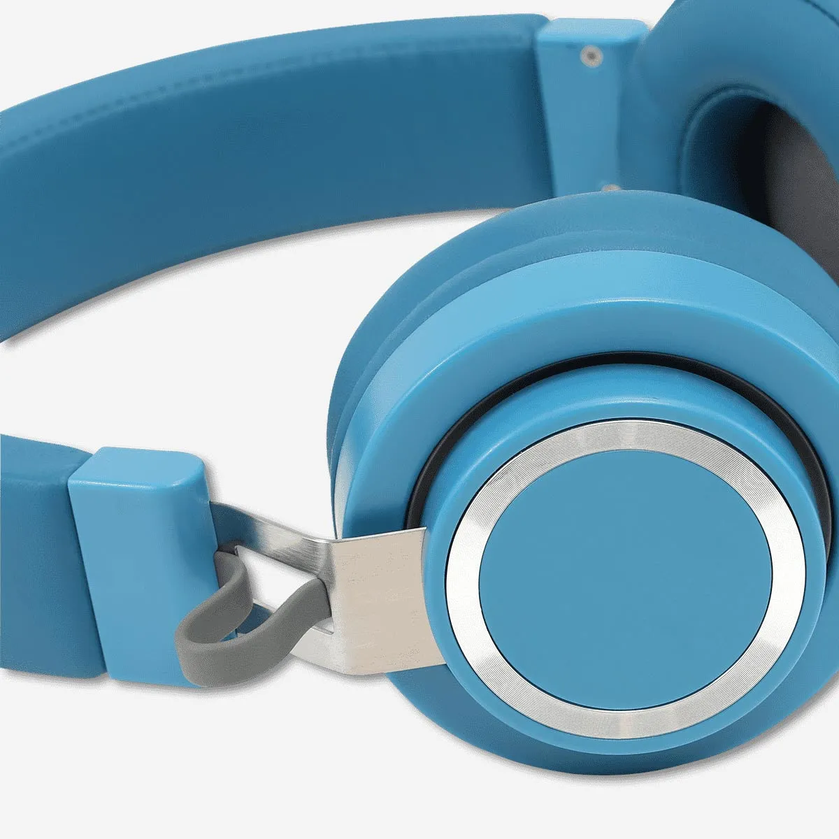 Blue Headphones with Jack and Microphone