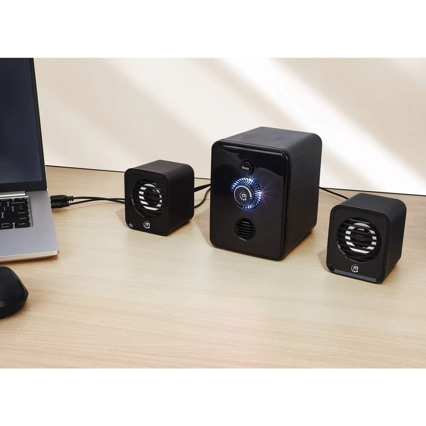 Bluetooth® RGB LED 2.1 Desktop USB Speaker System