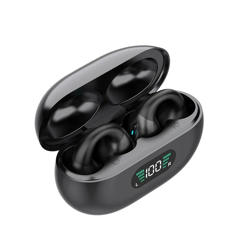 Bone Conduction Concept TWS Wireless Headphones Bluetooth 5.3 Earphones Earclip Touch Control Earbuds Sports HIFI Bass Headsets