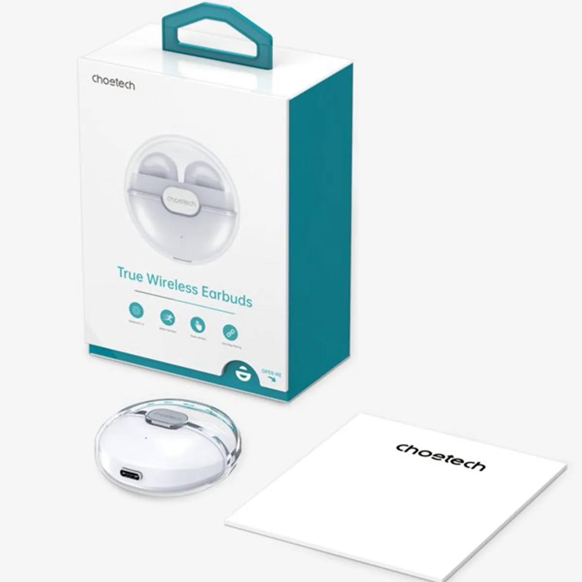 Choetech Translucent V5.0 True Wireless Earbuds BH-T08 (White)