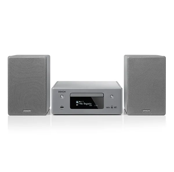 Denon CEOL N11 DAB DAB  HiFi System with SCN10 Speakers Bundle Grey