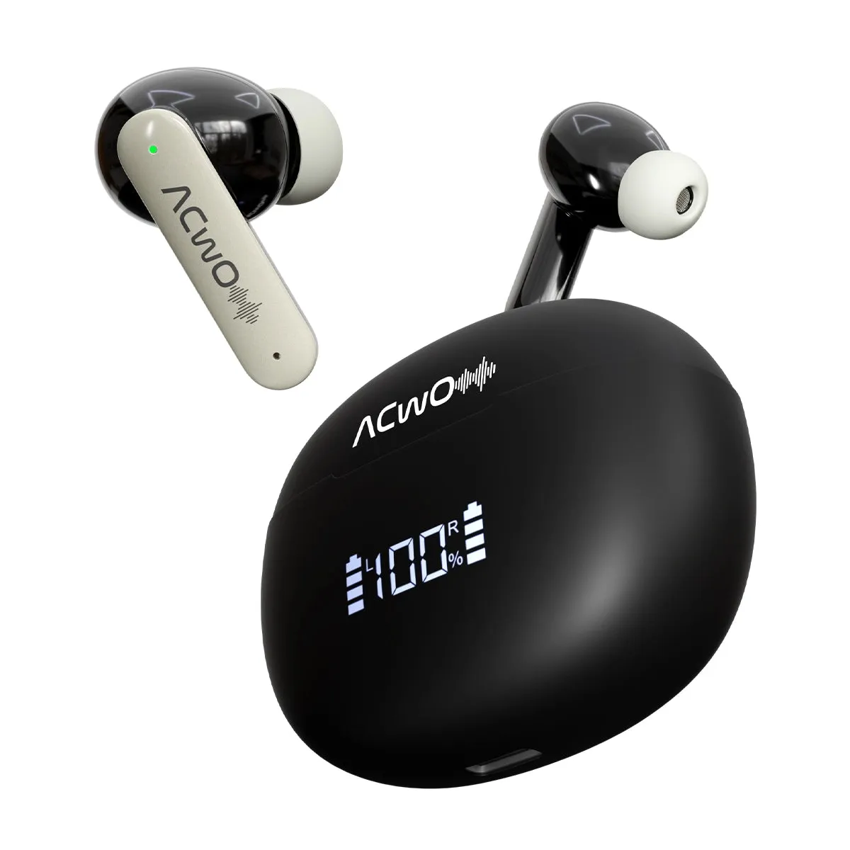 DwOTS 323-In-Ear Detection For Smart Music Control Charcoal Grey