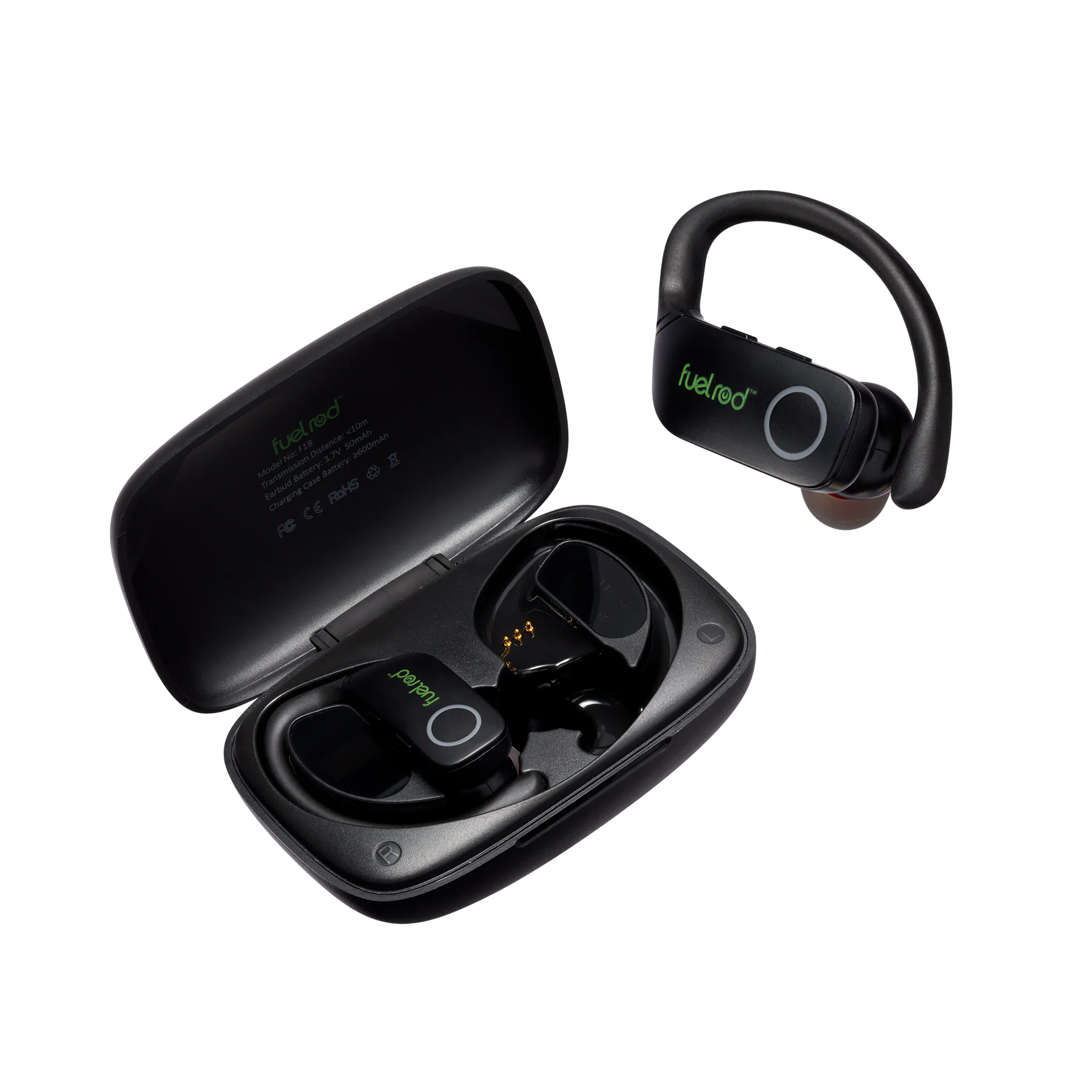 F18 Earbuds (48H Playback w/ LED Display Case)