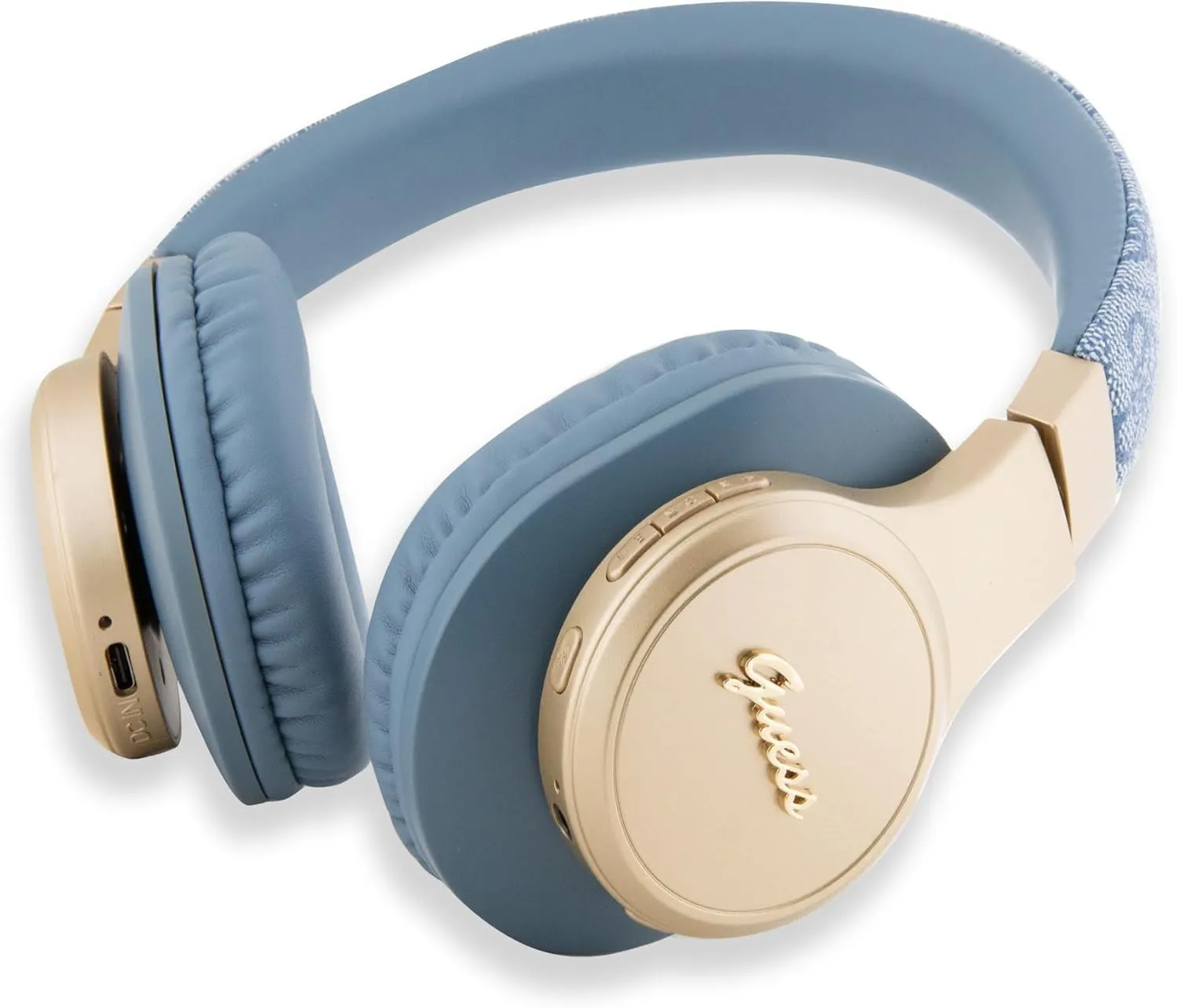 Guess Wireless Headphones 4G Script On Ear Blue - GUBH604GEMB