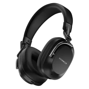 Hammer Bash Pro Wireless Headphones with 32db Hybrid ANC & Quad Mics