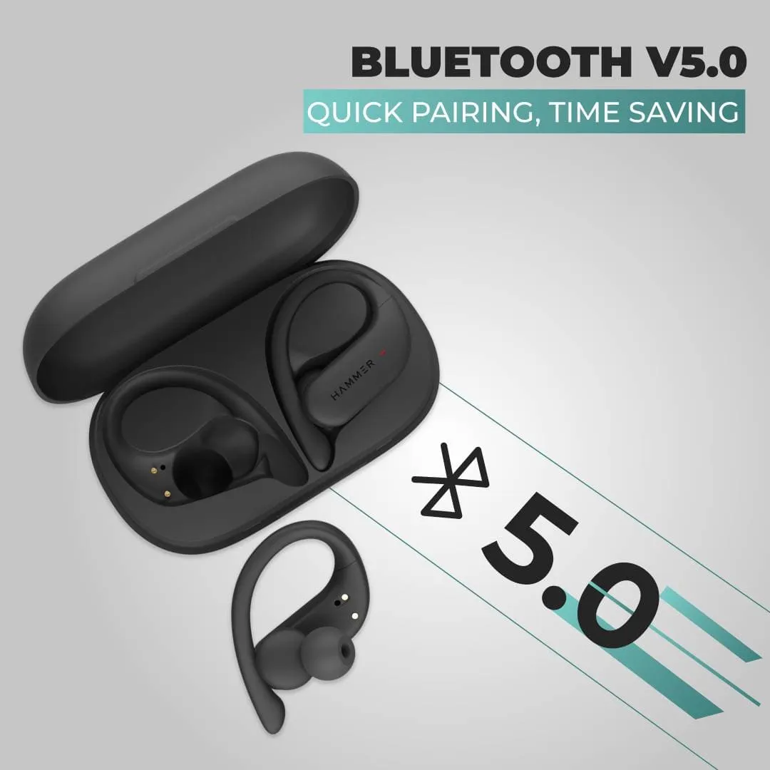 Hammer KO 2.0 Sports Truly Wireless Earbuds with Bluetooth 5.0 & Type C