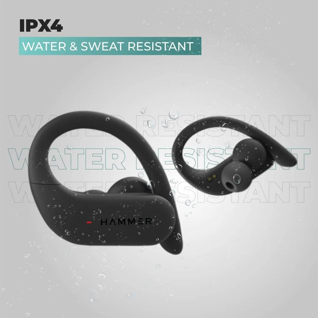 Hammer KO 2.0 Sports Truly Wireless Earbuds with Bluetooth 5.0 & Type C