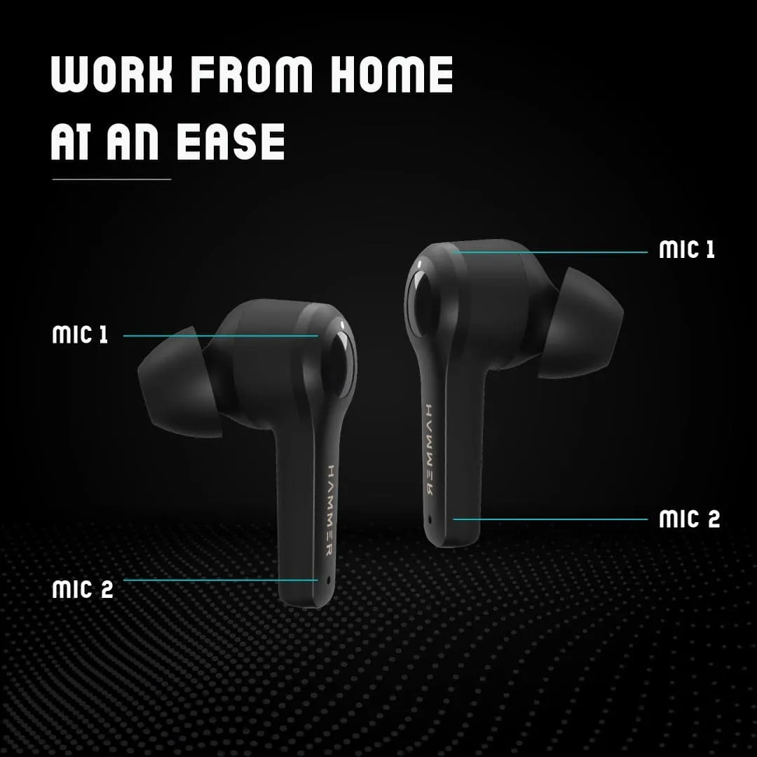 Hammer Solo Pro Truly Wireless Bluetooth Earbuds with Dual Mic