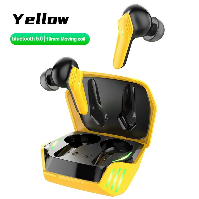 HOCO True TWS game Wireless Bluetooth 5.0 Earphones Noise Cancelling Sports earbuds Waterprof Headphones 320mAh Charging Box