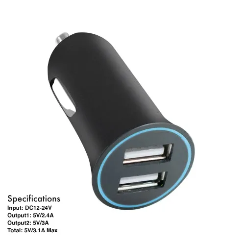 iHip Dual USB 2.4A Car Charger