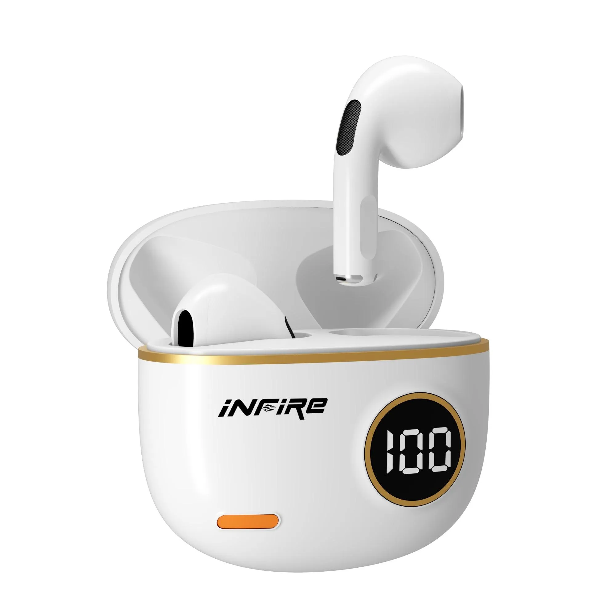 iNFiRe FireBud 61 True Wireless EarBuds upto 30 Hours PlayTime ,Led Display ,5.3 BT Version , IPX 4 , 13mm Driver