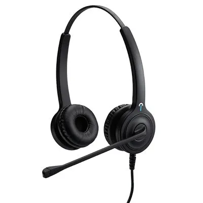 Enhanced IPN Entry-Level USB Headset - Monaural/Binaural with Noise-Canceling Microphone and In-Line Call, Volume, Mute Controls (Models IPN-U1/U2)