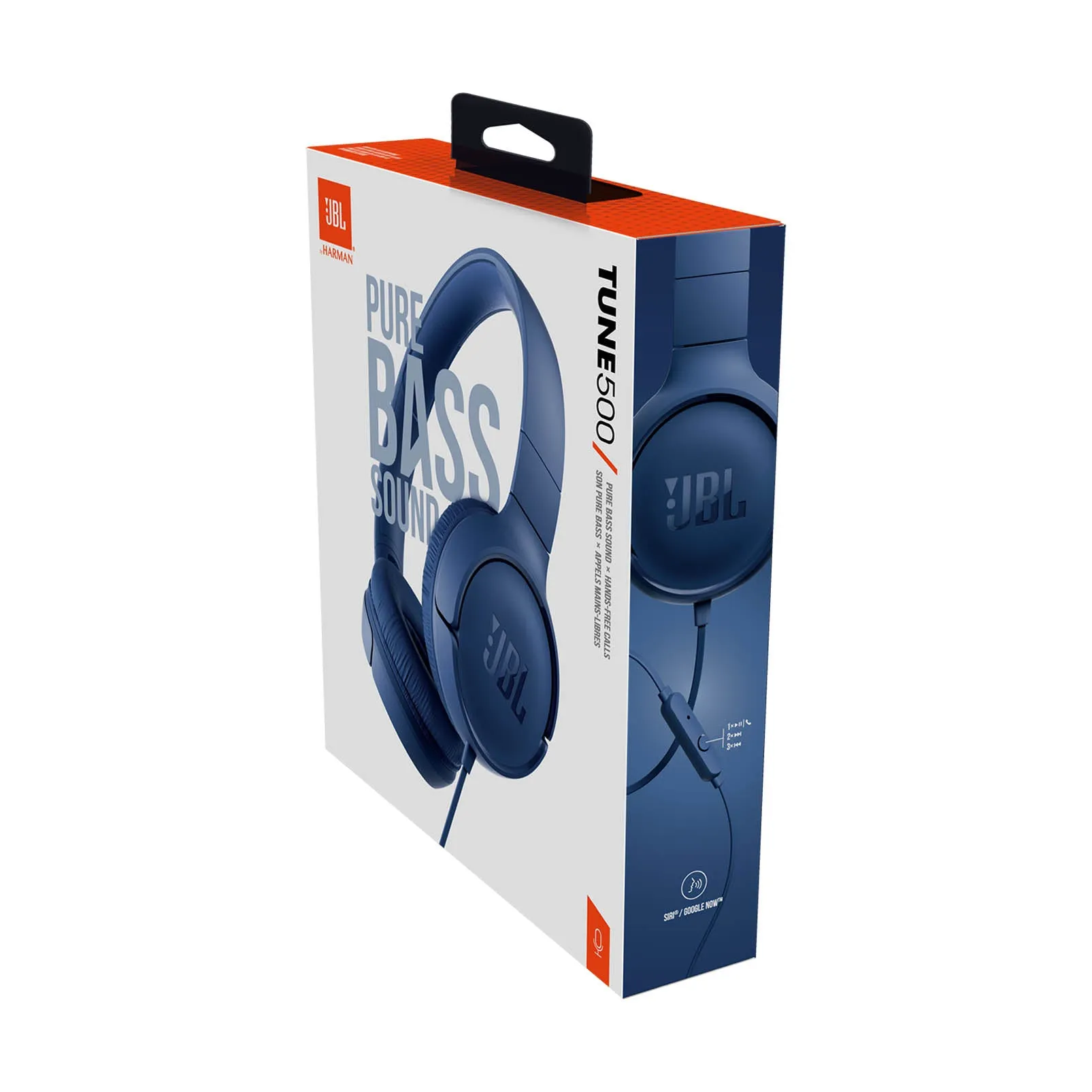 JBL Tune 500 Over-Ear Headphones - Blue