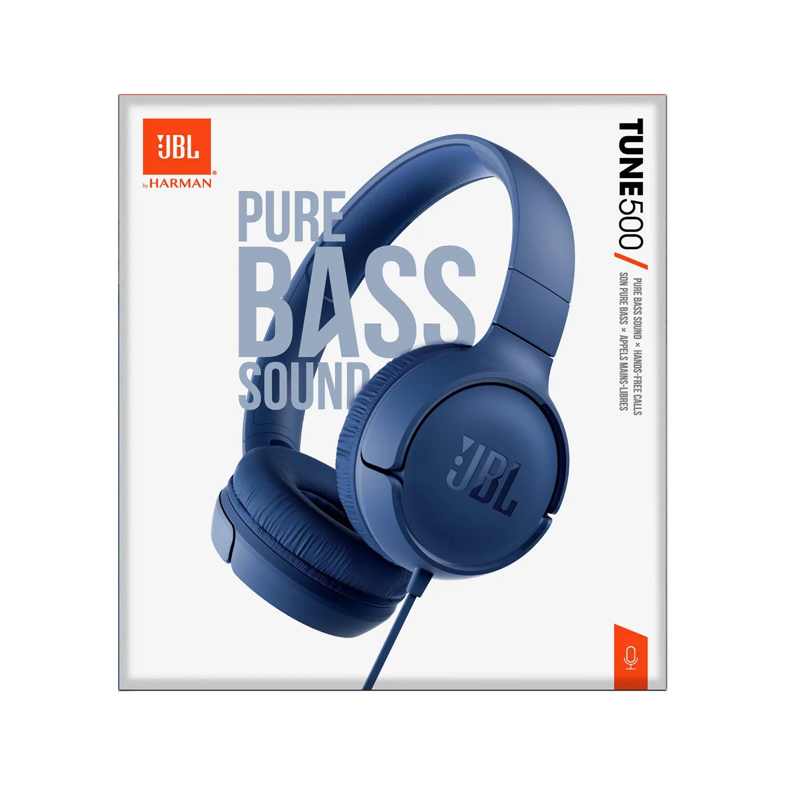 JBL Tune 500 Over-Ear Headphones - Blue