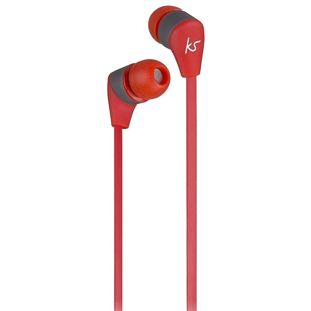 Kitsound Bounce Bluetooth Wireless In-Ear Headphones Red