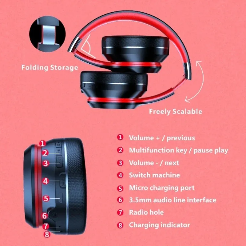 Lenovo HD200 Bluetooth Over-ear Foldable Earphones