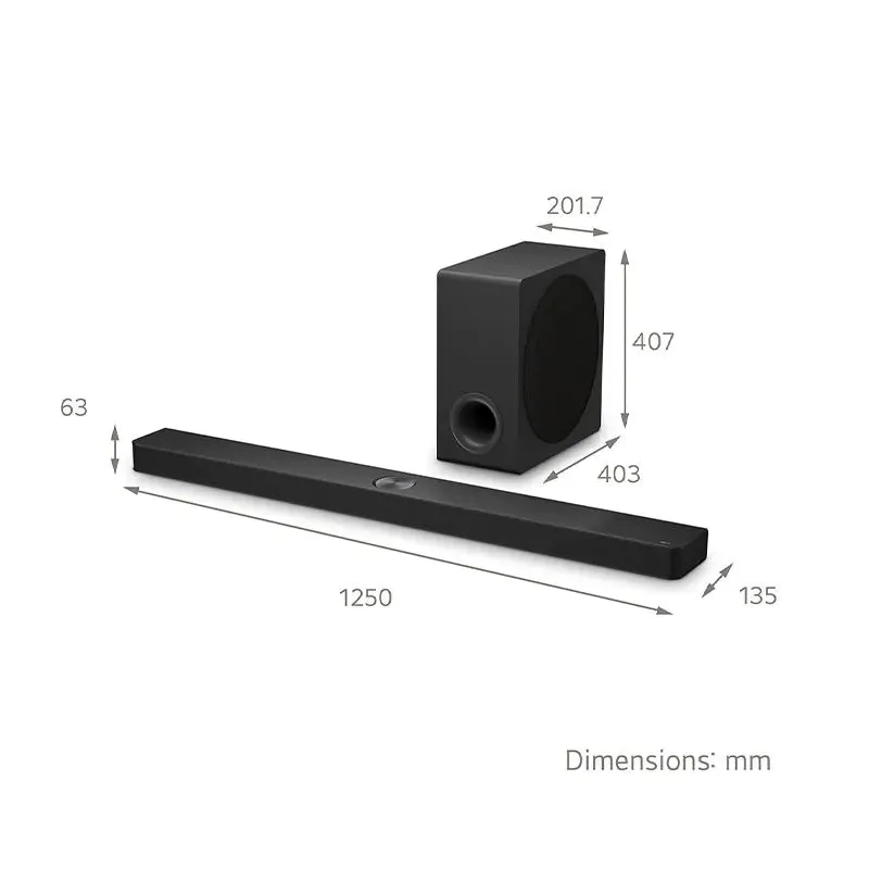 LG US90TY 5.1.3 Channel Dolby Atmos Soundbar with Subwoofer 2024