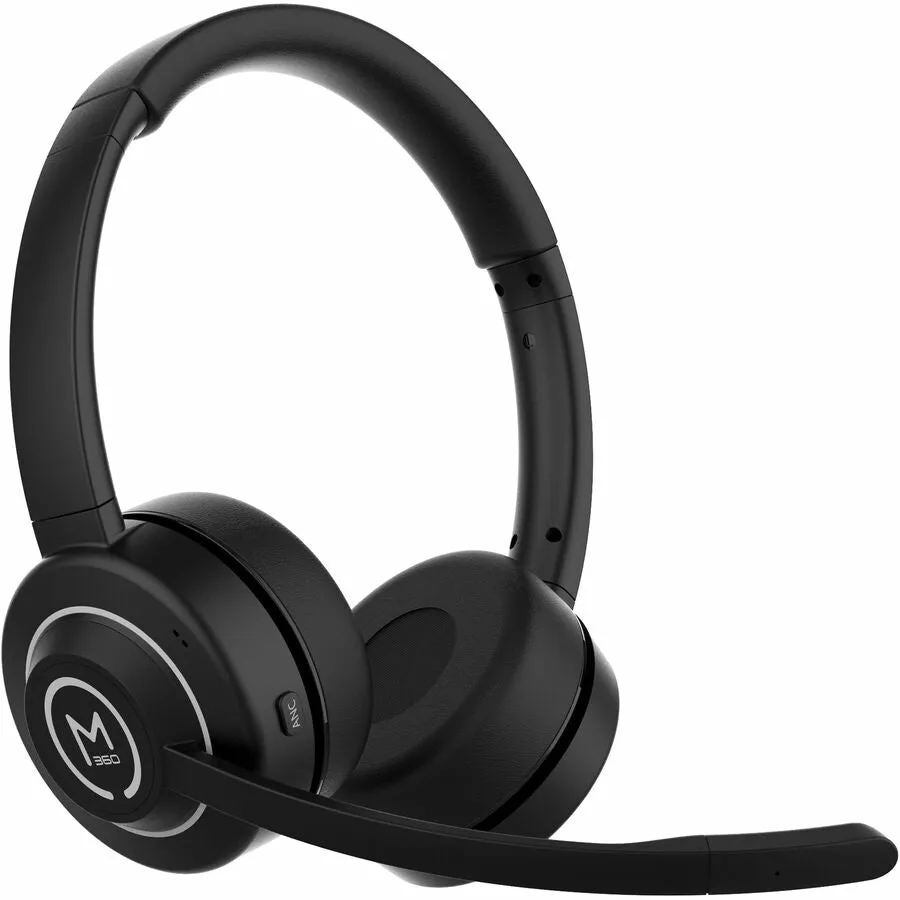 m360 Sanctuary Wireless Noise Canceling UC Headset w/ Boom Mic - HS6750ANC