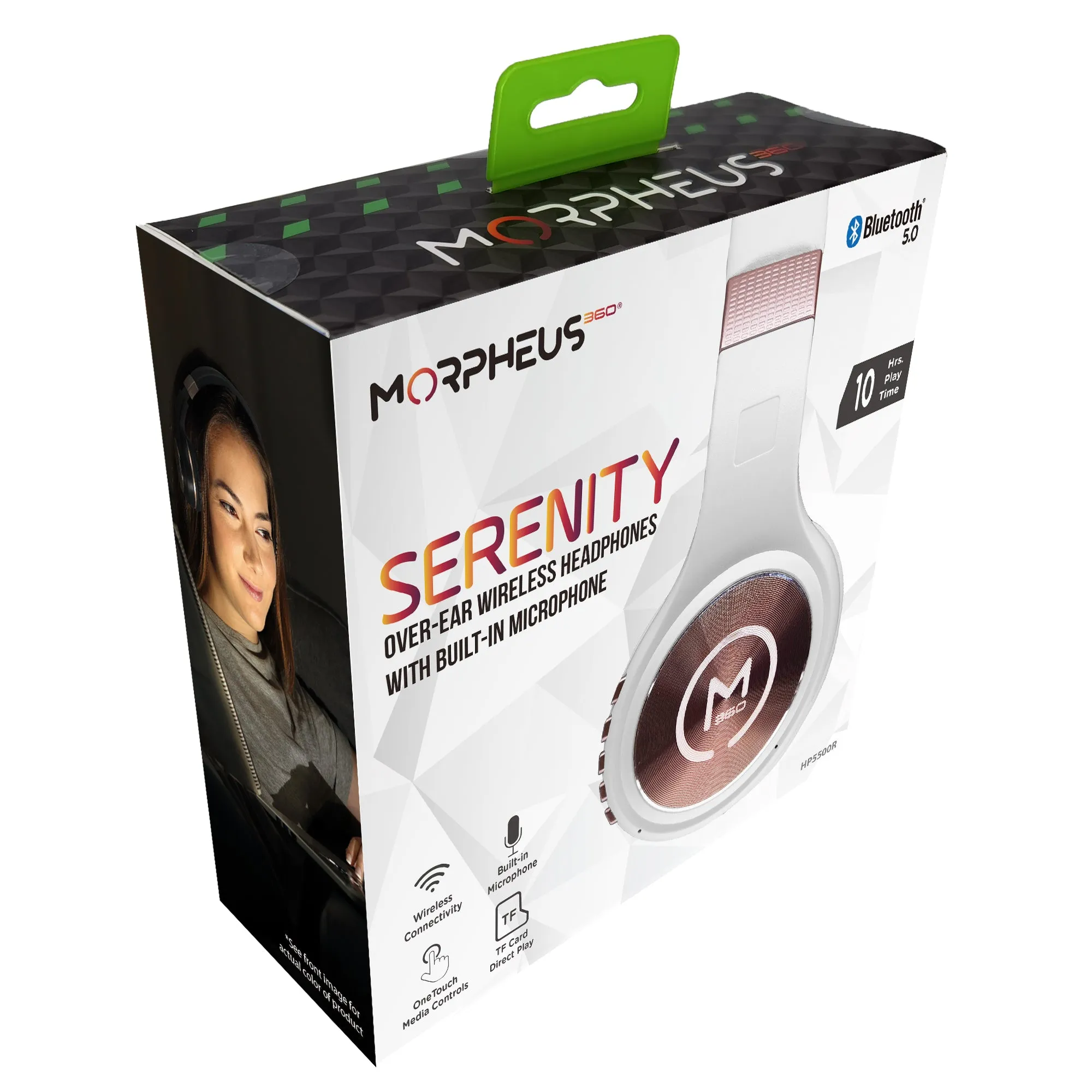 m360 Serenity Wireless Over-Ear Headphones, Bluetooth Headphones, Built-in Microphone, 12H Playtime, HiFi Stereo Headset, Comfortable HP5500R