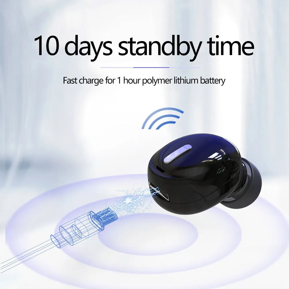 Mini Wireless V5.0 Bluetooth Earphone (Noise-Reduction, HD, 10 Days Standby Time)