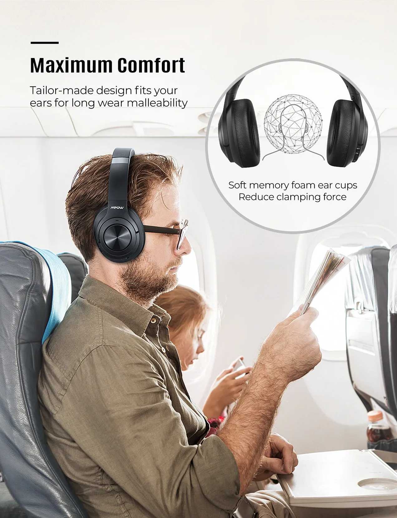 Mpow H21 Hybrid Noise Cancelling Headphones