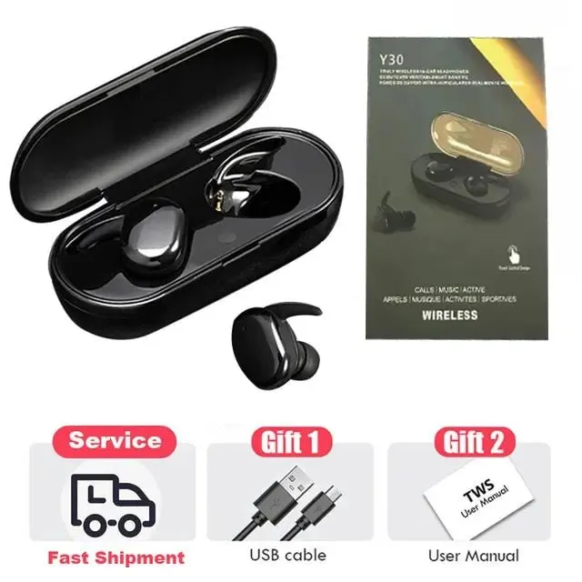 OLMALL Y30 TWS Bluetooth 5.0 Earphones - Waterproof Sports Earbuds