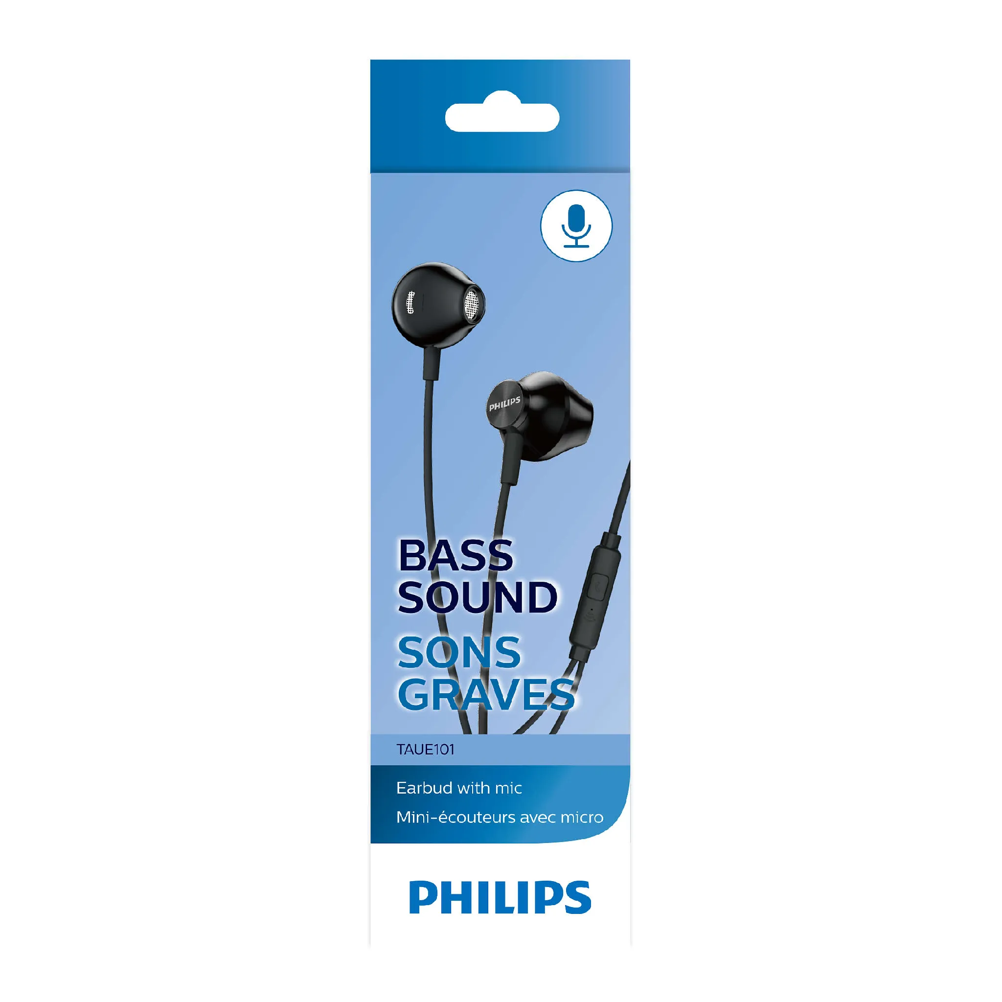 Philips TAUE101BK Headphones with mic