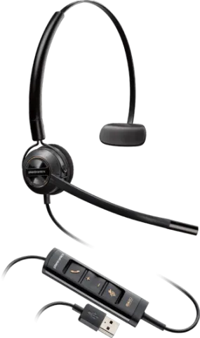 Plantronics ENCOREPRO HW545 Convertible USB Headset 203474-01