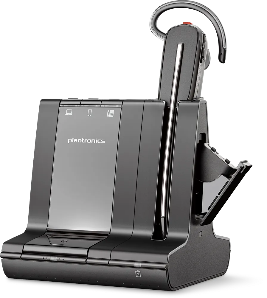 Plantronics Savi 8245-M Office Wireless DECT Headset (Convertible, Unlimited Talk, Microsoft Optimized)