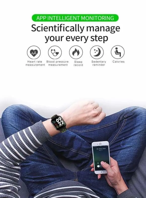 Smart Watch Fitness Tracker Heart Rate Monitor Bracelet