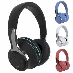 SMAXPro™ Over-Ear Bluetooth Headphones w/ Mic: LED Lights, Noise Cancelling, Stereo Bass, Foldable Wireless