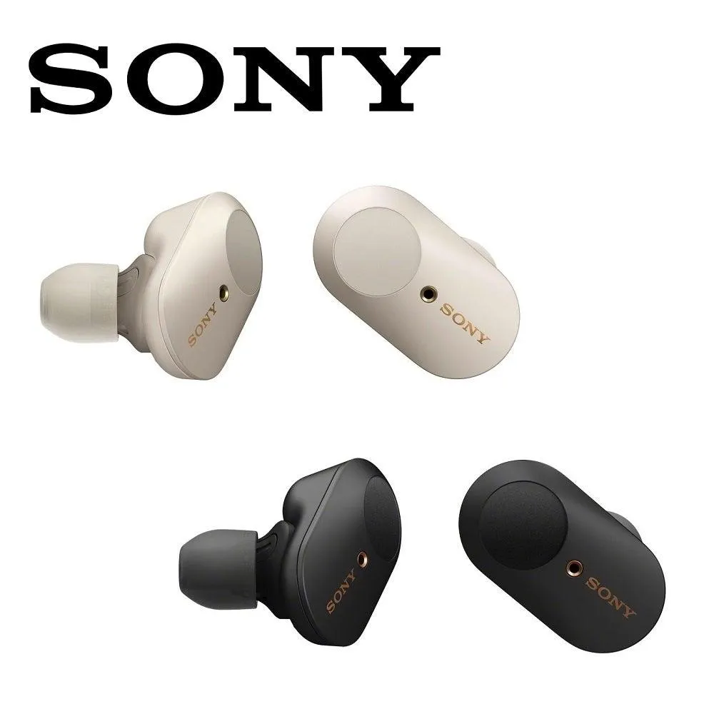 Sony WF-1000XM3 Wireless Noise-Cancelling Earbuds with charging case