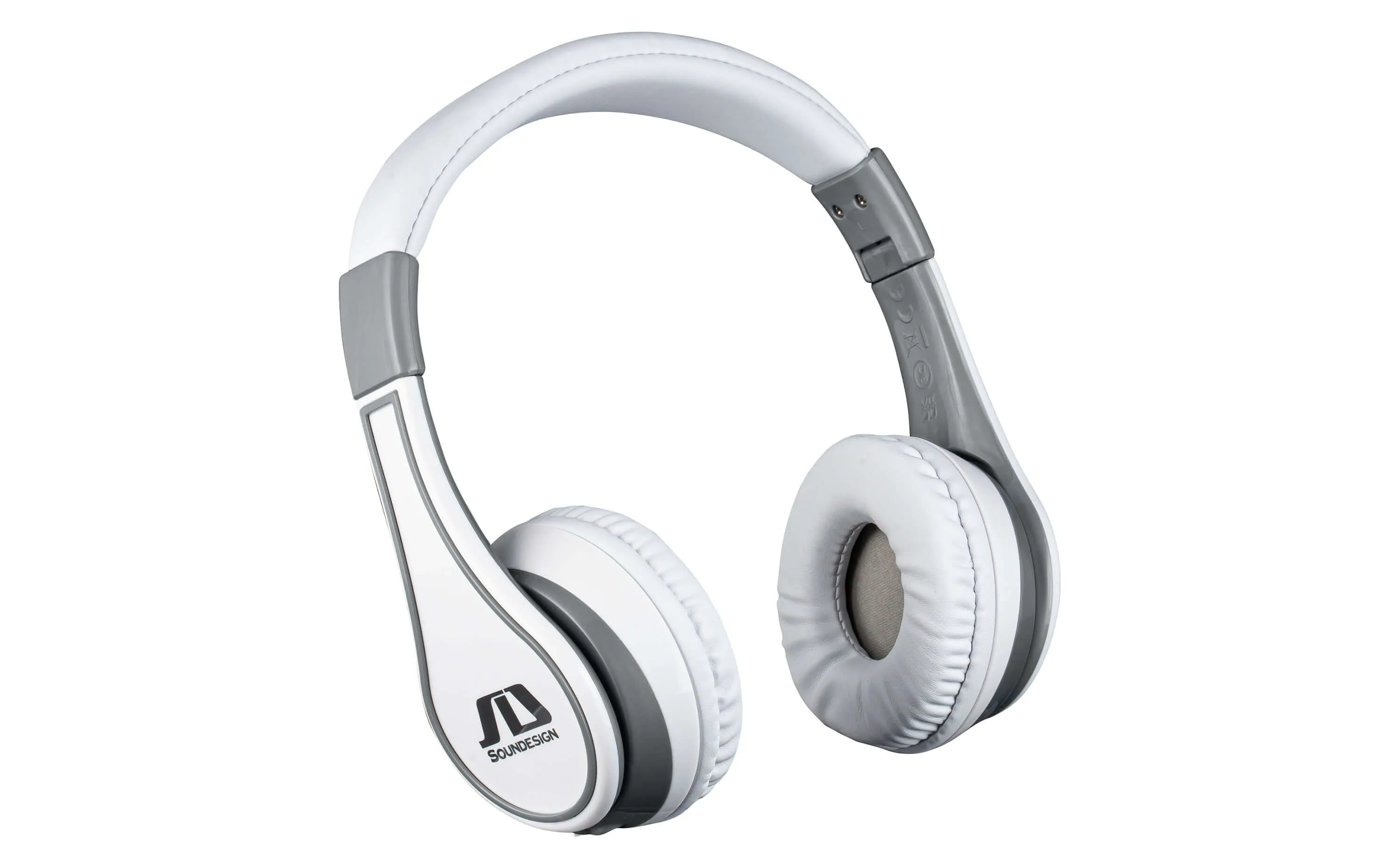 Soundesign Bluetooth Headphones with Microphone - White