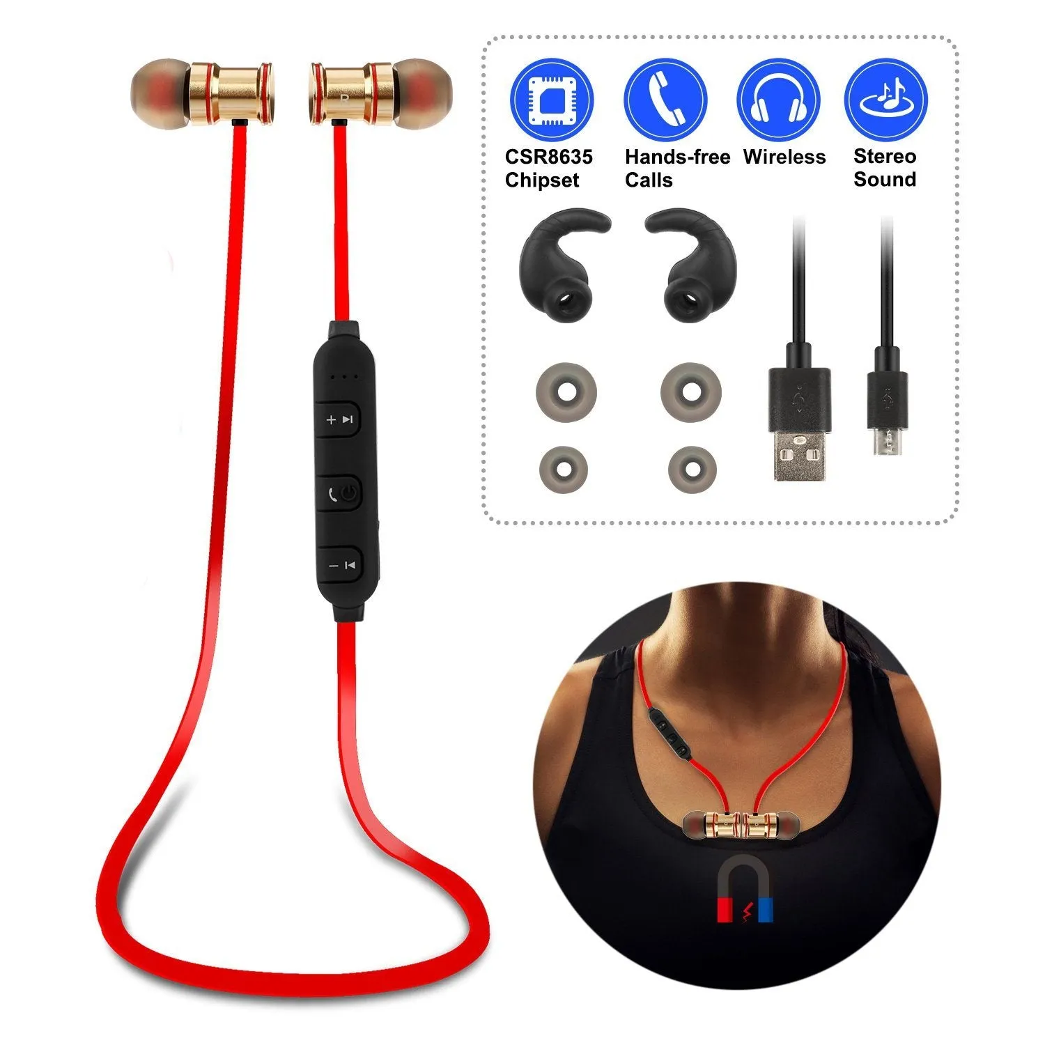 Sports Headset Wireless V4.1 In-Ear Headphones