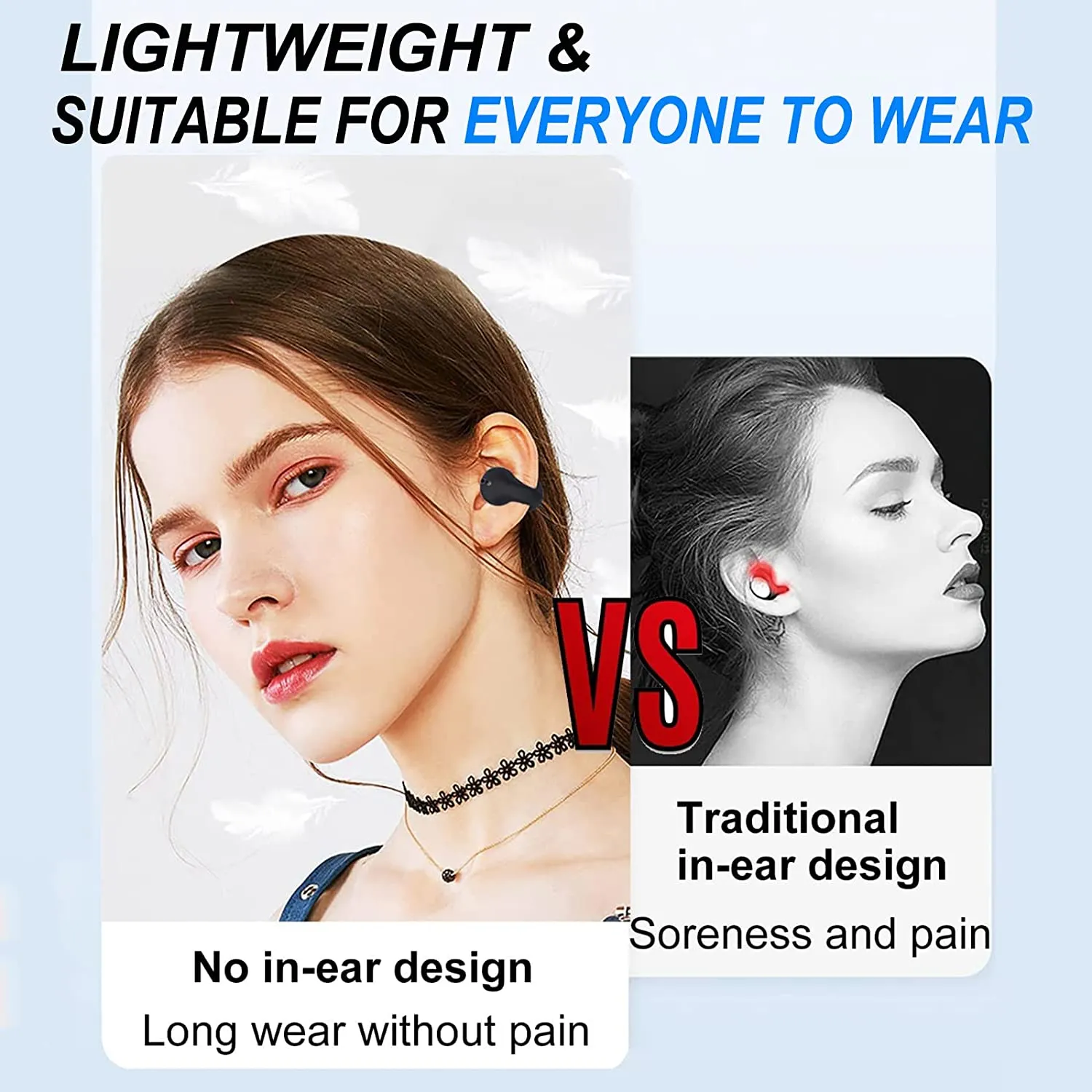 True Wireless Earbuds TWS Bluetooth 5.3 Headphones HD Stereo Noise Cancelling Wireless Earphones