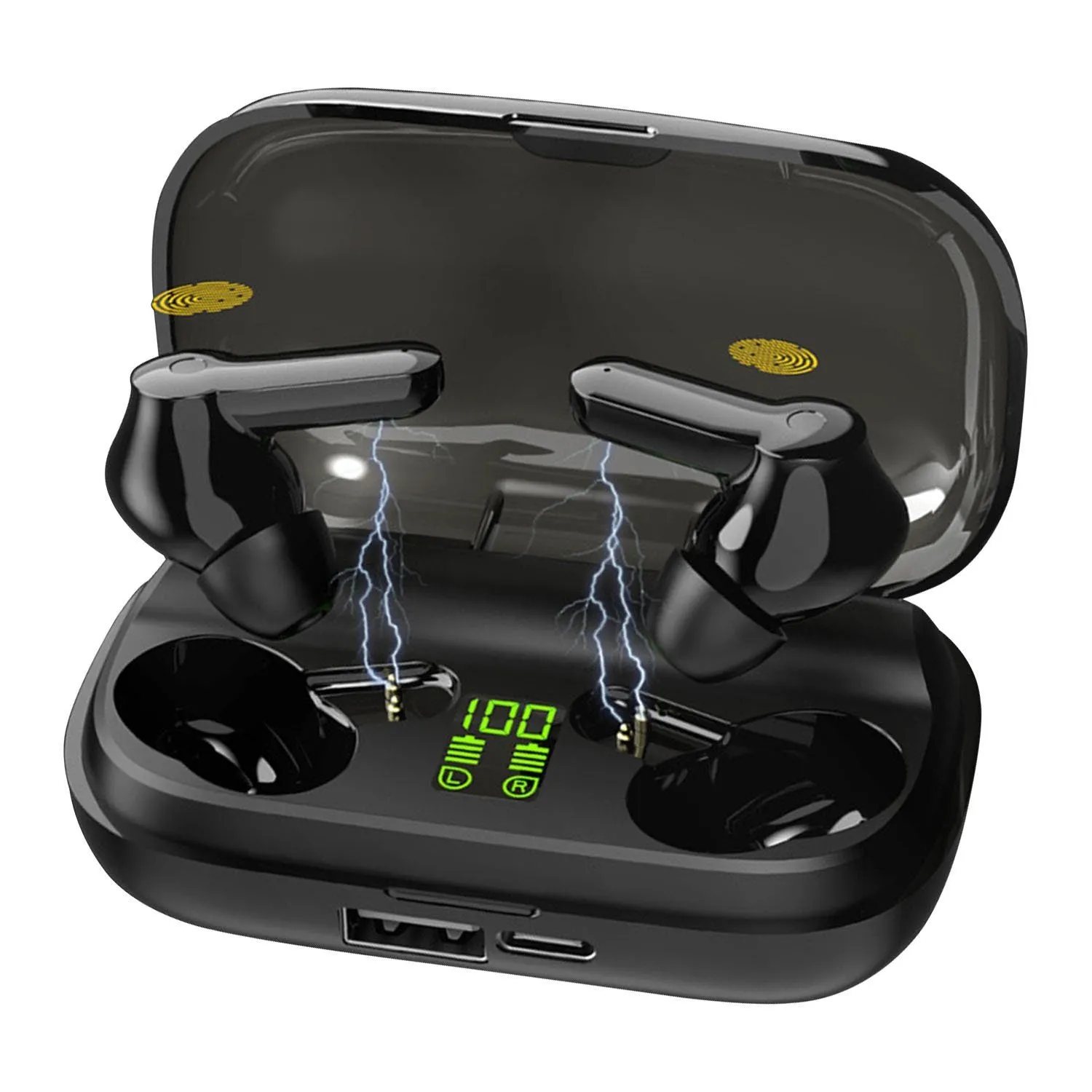 True Wireless V5.0 Earbuds IPX 5 Water Resistant